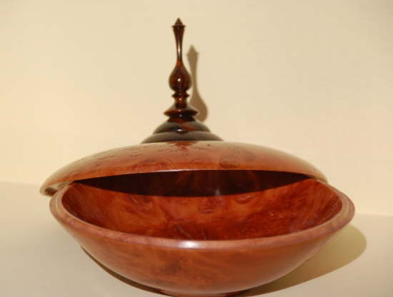 Coolibah Burl Lidded Box - Inside View