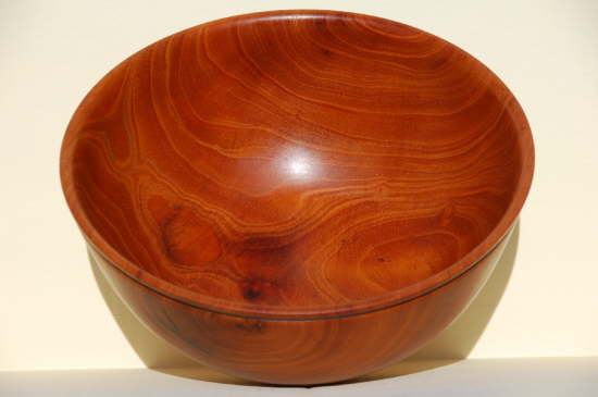 Florida Mahagony Salad Bowl - Inside View